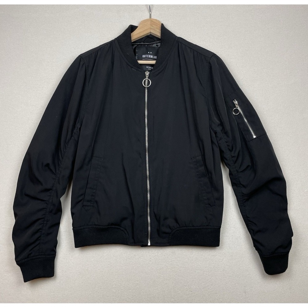 Cotton On Outerwear Women's‎ Bomber Jacket Size 6 Pockets Zipper Minimalist